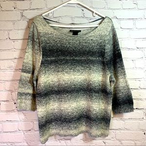 Lane Bryant Grey and Black Ombré Sweater 14/16